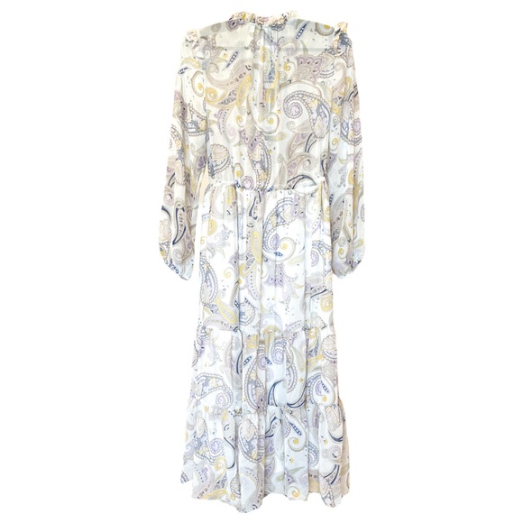 JULIA JORDAN Printed Chiffon Midi Dress - NWT - Size 4 - Picture 3 of 6